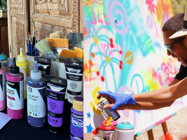 collaborative painting icebreaking marbella